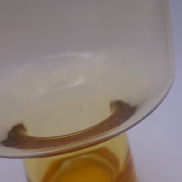 Set of Five(5) Amber Colored Glasses - Picture 10 of 11